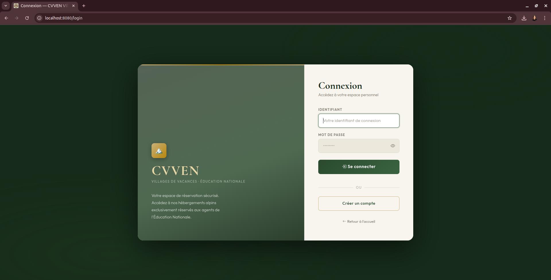 CVVEN - écran de planning