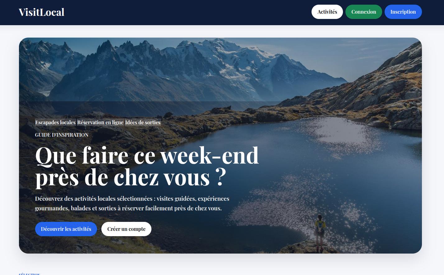 Aperçu du projet Office de Tourisme